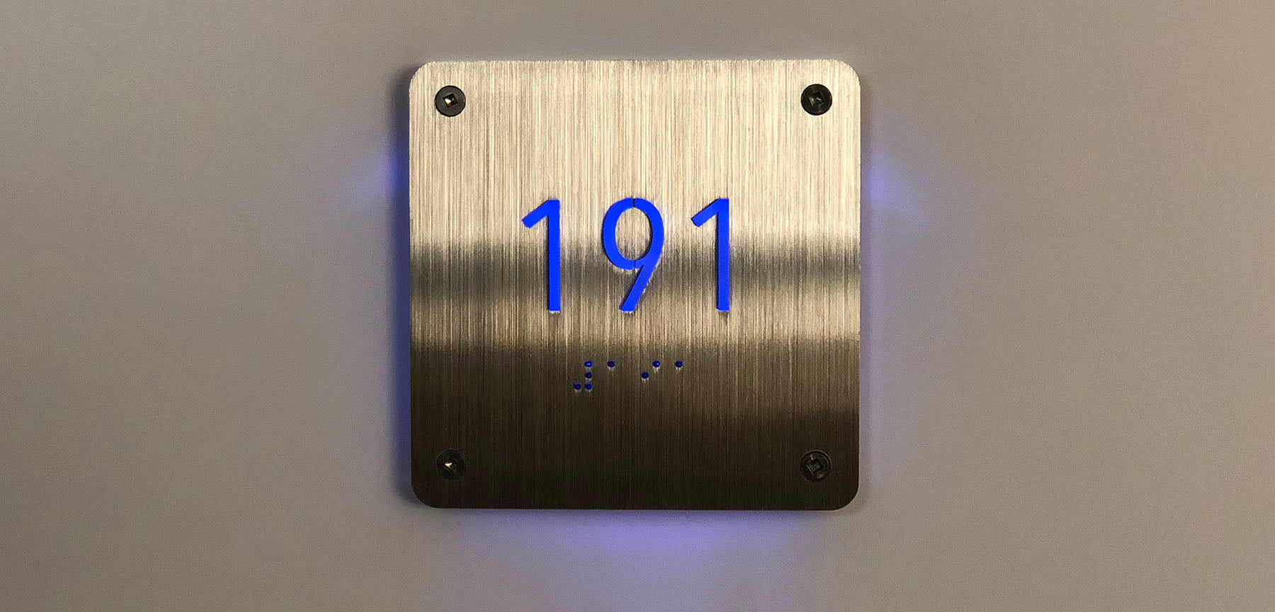 Commercial Unit Number Signage – M-I-N-T