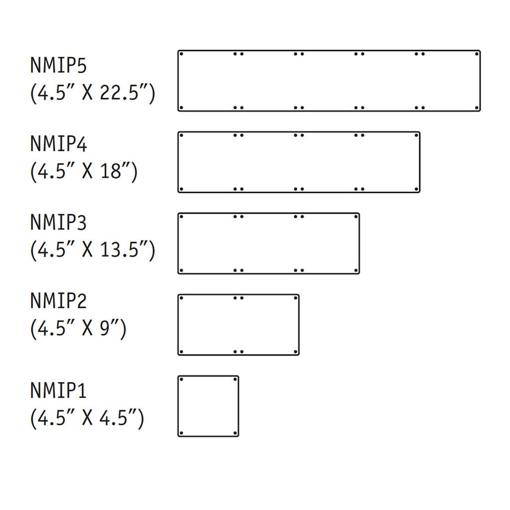 NMIP Illuminated Panels for 3" NMP Residential Numeral Plates